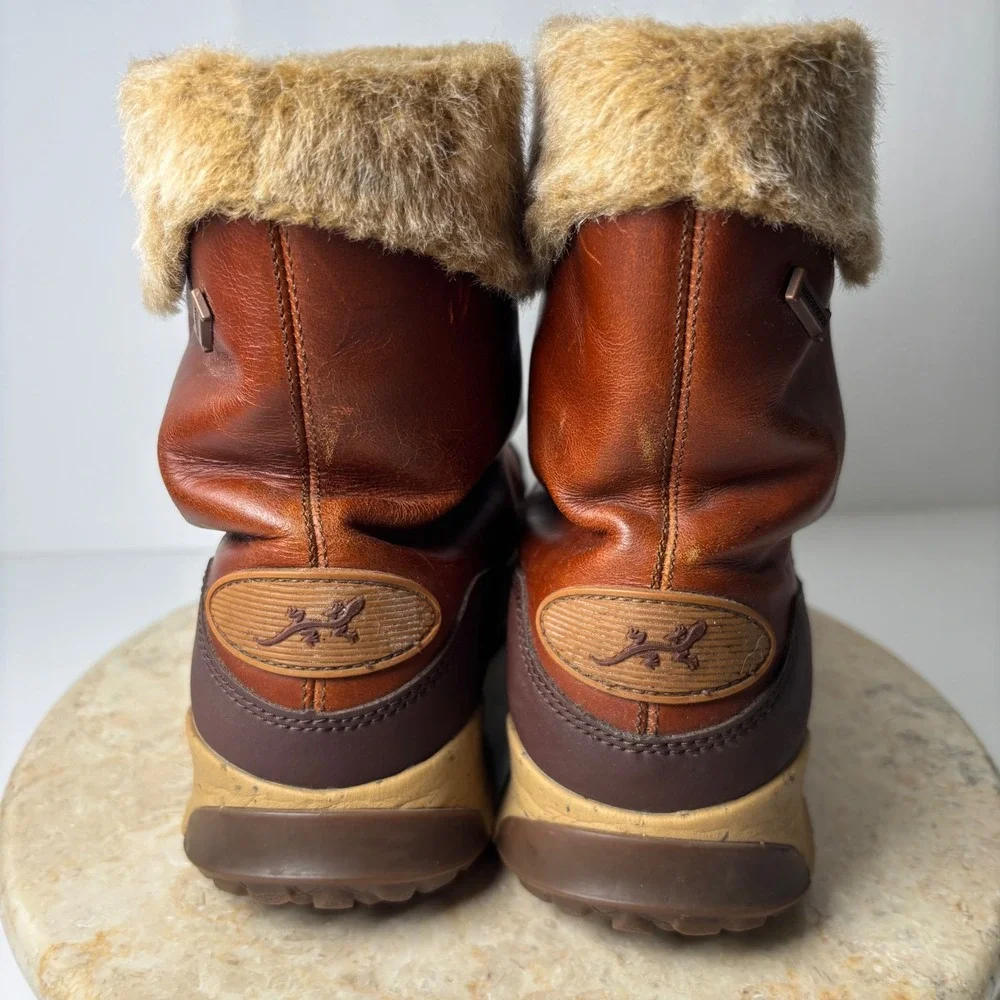 Chaco Borealis MidSpice‎ Women's Leather Fur Lined Winter Boots Size 8